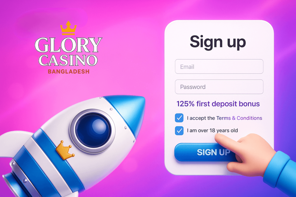 Registration at Glory Casino